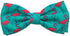 Huxley & Kent Pet Bow Tie for Dogs & Cats - Adjustable Collar Accessory for Holidays & Celebrations, Flamingo, Small