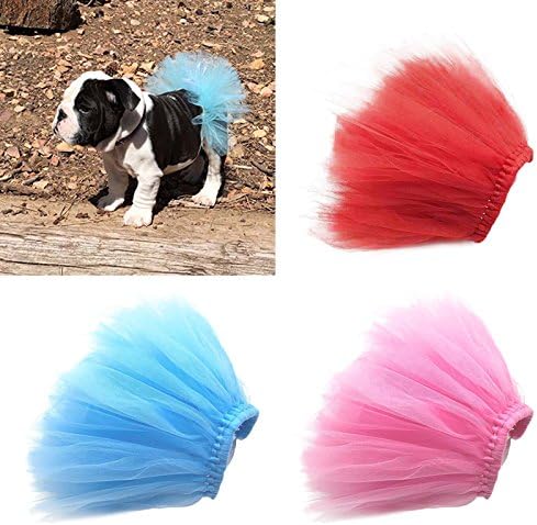 Pink Pet Puppy Small Dog Lace Skirt, Princess Tutu Dress Clothes for Pet Costumes and Accessories