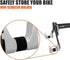 Ibera Bike Wall Mount - Secure Bike Storage up to 18kg with Adjustable Frame Holder & Soft Rubber Cradles
