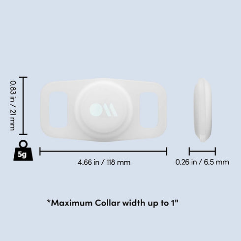 Case-Mate Airtag Dog Collar Holder | Water Resistant Airtag Holder | Protective Case for Dog Collar - Glow in The Dark