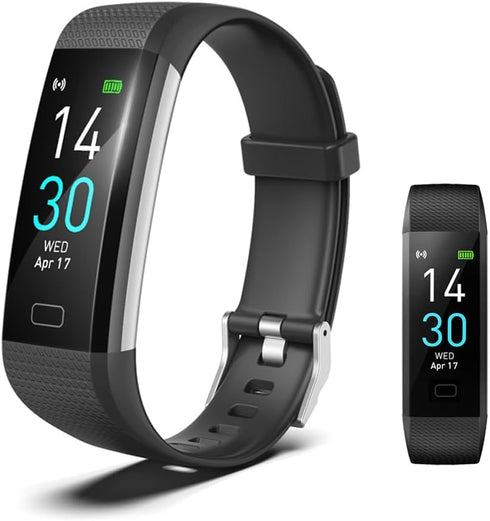 Fitness Tracker with Heart Rate Monitor, Step Counter, Smart Watch, Sleep Monitor, IP68 Health Tracker