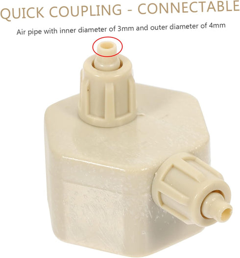 Bottle Caps Quick Diffuser Aquatainer Air, 2pcs Portable Generator Bottle Aquarium Air Carbon Dioxide Reactor Parts