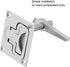 Qiilu Stainless Steel Boat Floor Lock, Flush Mount Hatch Latch Hardware Accessory for Marine Boat