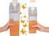 FveBzem 33oz (1000mL) Milk Carton Water Bottle Plastic Square Milk Bottles No BPA Leakproof Water Bottle Portable