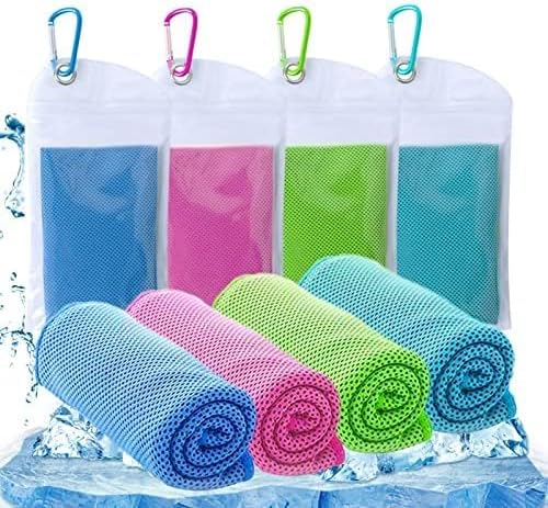 Generic 4 Packs Cooling Towels (40"x12") Microfiber Ice Towel for Neck & Face
