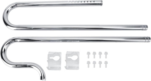Aquarium Inflow Pipe - Lily Pipe Stainless Steel Surface Skimmer, Durable Outflow Oil-Film Filter Pipe (16/22mm)