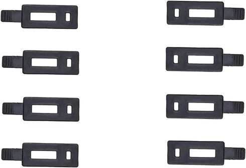 Replace Yamaha G1, G2, G8, G9, G11 Golf Cart Air Cleaner Hooks - Quantity: 8 latch, Color: Black