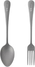 TiTo Titanium Cutlery Set, Lightweight Titanium Fork and Spoon Portable Reusable Flatware