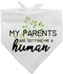 Family Kitchen Fun Puppy Dog Bandana Scarf, My Parents are Getting Me A Human, Accessories for Dog Lovers