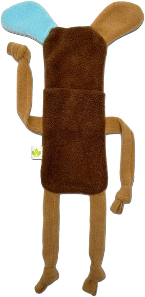 Cate & Levi Dog Toy Water Bottle Cruncher, No Squeaker Quiet, Durable Bottle Cover Dog Toy