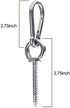 Hammock Hanging Kit, Load Capacity 1400 LBS, Heavy Duty Stainless Steel Hooks Carabiner Set for Indoor Outdoor
