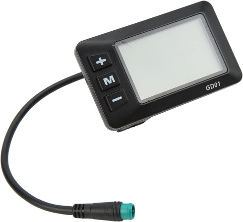 Tbest Electric Bike LCD Display - 36V 48V GD01 Waterproof Plug for 22.2mm Handlebar
