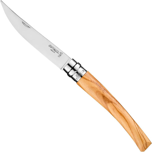 Opinel Effile Slimline Series Folding Fillet Knife – Slim Blade Folding Knife with Virobloc Locking Collar