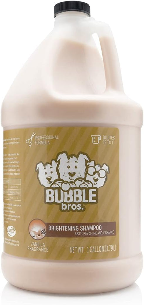 Brightening Dog Shampoo, Gallon | Naturally Derived Ingredients | Eliminates Smelly Pet Odors | Brightens All Coat