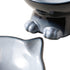 Nihow Elevated Cat/Dog Bowls: 6.25 Inch Ceramic Raised Food & Water Bowl Set for Small Dogs and Cats - Elegant Gray