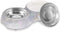 SAVORI Small Dog Bowls - Handmade Bling Rhinestones Stainless Steel Double Food Water Feeder for Cats and Dogs (Silver,