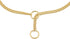 Alvalley Metal Chain Dog Show Collar, Adjustable Slip Collar for Toy, Small, Medium, Large, XL Dogs (Gold Plate, 22in,