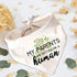 Family Kitchen Fun Puppy Dog Bandana Scarf, My Parents are Getting Me A Human, Accessories for Dog Lovers
