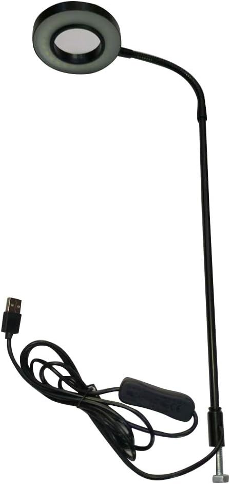 LED Aquarium Light 360 Degree Full Spectrum - 10W USB Powered Nano Fish Tank Light for Plant Growth