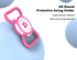 Durable Waterproof Airtag Dog Collar Holder, Lightweight Slide-on Protective Case for Dogs and Cats (Rose, Large)