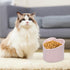 Heart Shaper Ceramic Elevated Cat Bowls, Anti Vomit Raised Cat Bowls, Microwave Safe Pet Accessories for Small Cats