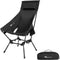 MOON LENCE Folding Portable High Back Camping Chairs for Adults, Adjustable Oversize