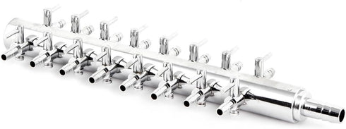 uxcell Aquarium 16 Way Inline Manifold Air Flow Pump Tubing Splitter Lever Control Valve
