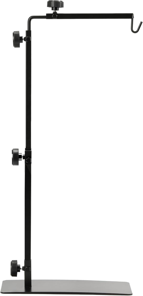 HealSmart Reptile Metal Lamp Stand Adjustable Floor Light Holder, Heating Light Landing
