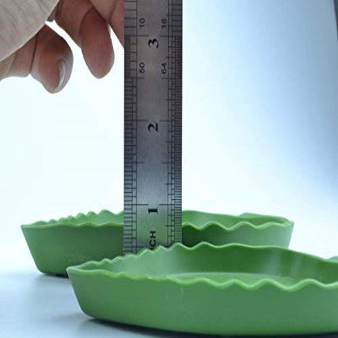 2 Pack Leaf Reptile Food and Water Bowl for Pet Aquarium Ornament Dish for Lizards Tortoises