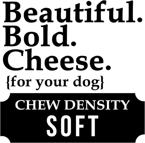 Churro Chew, USA Made, Lactose - Soy - Grain - Gluten Free, 4 Churro Chews, Real Cheese & Peanut Butter Flavor