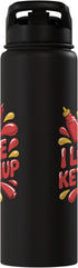 Ketchup Enthusiast Condiment Lover I Love Ketchup Sauce Passionate Fan Stainless Steel Insulated Water Bottle