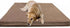 Dogbed4less Jumbo Extra Large Brown Microsuede External Cover, Waterproof Internal Case for Pet Dog Bed 55"X47"