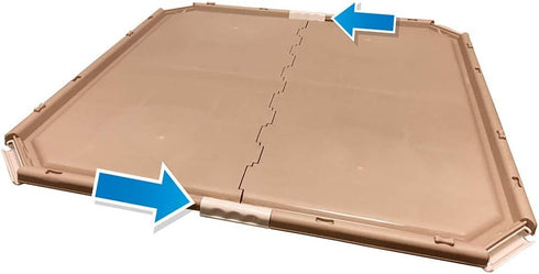 OUT! Portable Dog Pad Holder Tray for Pet Training, Prevents Pad Leakage and Bunching, Fits 21 x 21 Inches or Larger
