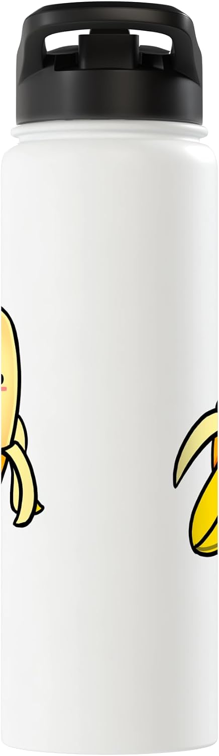 Kawaii Banana Design For Banana Lovers Kawaii Banana Stainless Steel Insulated Water Bottle