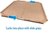 OUT! Dog Pad Holder | Portable Tray for Pet Training and Puppy Pads | Protection Against Pad Leakage, Bunching, and Shredding | Fits Pads 21 x 21 Inches or Larger,Brown