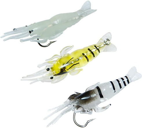 Generic 10 Pcs Simulation Fake Bait Grass Shrimp Lures 4cm Soft Shrimp Bait