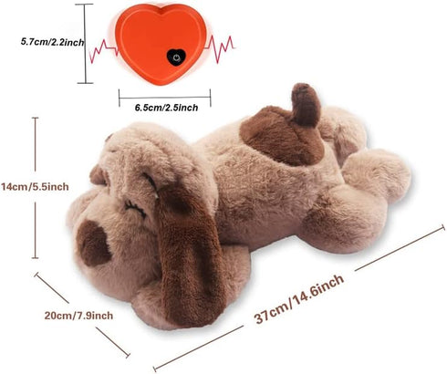 Beverly Shark Puppy Heartbeat Toy - Dog Anxiety Relief Calming Aid, Plush Toy for Puppies and Cats