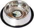 ICONIC PET 32 oz/4 Cup (2 Pack) Stainless Steel Non-Skid Pet Food/Water Bowls with Rubber Rings: Rust-Free, Dishwasher Safe, Noise-Free, Non-Skid, and Stable Dishes for Cats, and Dogs