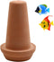 Saim Ceramic Spawning Breed Cone, Orange Fish Tank Ornaments for Discus, Clownfish, Angelfish Breeding Cones