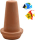 Saim Ceramic Spawning Breed Cone, Orange Fish Tank Ornaments for Discus, Clownfish, Angelfish Breeding Cones