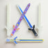 Ninja Pirate Style Wooden Sword Toy, Unfinished Wooden Crafts DIY Painting Set, 5pack for Kids Role Playing Games
