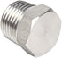 Joywayus 3Pcs Stainless Steel Outer Hex Thread Socket Pipe Plug Fitting 1/2" NPT Male