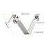HARFINGTON 12pcs Double Button Kayak Paddle Snap Spring Clip, 59x10.3mm 65Mn Spring Steel V-Shaped Clips for Camping