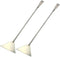 2Pcs Stainless Steel Aquarium Spatula Long Sand Spatula Scrapers for Aquatic Plant Tools (Silver)