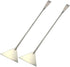 2Pcs Stainless Steel Aquarium Spatula Long Sand Spatula Scrapers for Aquatic Plant Tools (Silver)