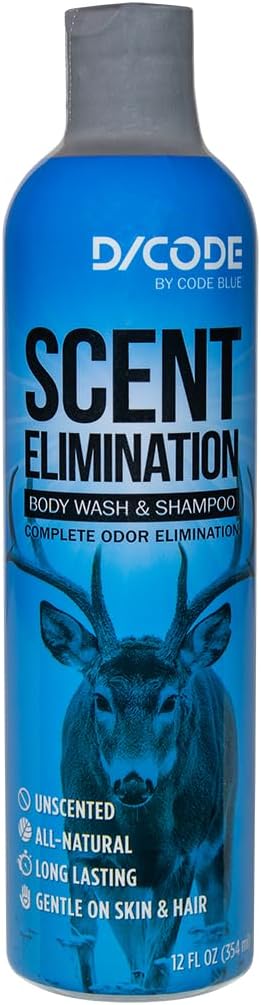 12 oz Code Blue Scent Elimination Body Wash & Shampoo, fl