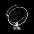 WEAVERBIRD 60mm Aquarium Shrimp Feeder Dish - Suction Glass Fish Tank Feeding Bowls, Round Clear Dishes