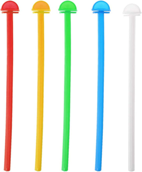 XAGMODSHN Plastics Bird Stand 5Pcs Bright Color Perches Training Tool Paw Grinding Toy