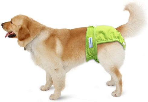 (Pack 4), Teamoy Reusable Female Dog Diapers with Inserts of Doggie Diaper Liners Period Pants for Dogs in Heat
