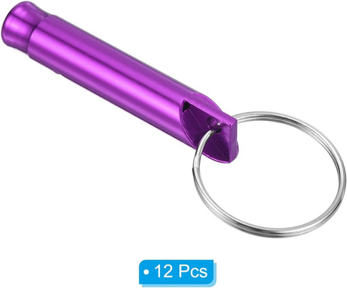 PATIKIL Emergency Whistles - Safety Whistle with Keychain, Loud Sound Aluminum Outdoor Survival Whistle for Camping
